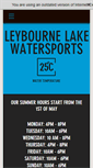 Mobile Screenshot of leybournelakewatersports.co.uk