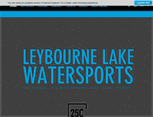 Tablet Screenshot of leybournelakewatersports.co.uk